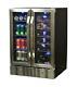 Wine and Beverage Refrigerator 8-Bottle & 60-Can Mini Fridge Wine Rack Cooler