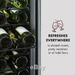 Wine cooler Refrigerator Fridge Built-in 18 Bottles Bar Home Drink chiller Steel