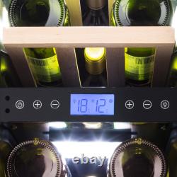 Wine cooler Refrigerator Fridge Drinks Chiller Bar home 17'Bottles 53 L LCD
