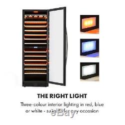 Wine cooler fridge refrigerator 165 Bottles Glasses 2 Zones 425L Capacity Glass