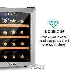 Wine cooler fridge refrigerator Beer mini bar 16 bottles counter top Silver
