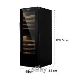 Wine fridge Drinks cooler refrigerator 77 bottles 191 L 8 shelve LCD Touch Black